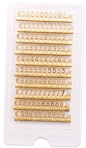 10 Sets mit 3D-Regalen, aus Metall, verstellbar, quadratisch, für Geschäfte, Schmuck, Uhren, Geschäfte, Büro, Preisschild, Gold