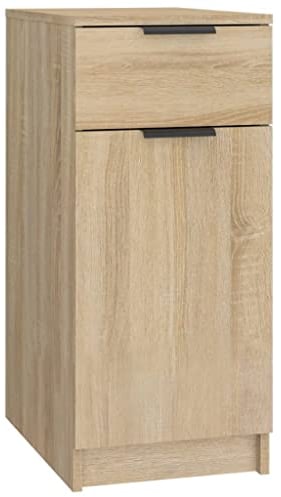vidaXL Schreibtischschrank Aktenschrank Büroschrank Aufbewahrung Schrank Lagerschrank Büromöbel Arbeitszimmer Sonoma-Eiche 33,5x50x75cm Holzwerkstoff