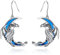 CELESTA Gothic Moon Dragon Ohrringe Damen Hängend Silber 925 Ohrschmuck Mittelalter Halloween Noel Geschenk Mama Freundin
