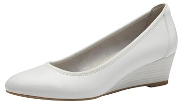 Tamaris Pumps Damen Keilabsatz weiß,EU 37