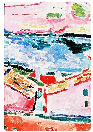 Berkin Arts Compatibile con Samsung Galaxy Tab S8 Plus/ S7 FE/ S7 Plus Custodia 12.4 Pollice Copertina in Pelle di Alta Qualità Fauvismo Colorato espressivo vibrante (Matisse-Vista di Collioure)