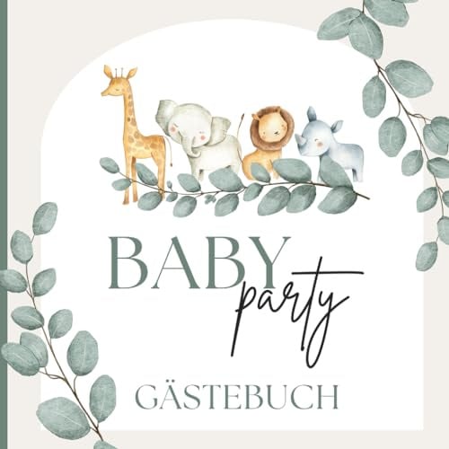 Babyparty Gästebuch: Eintragungen für 50 Gäste | Baby-Vorhersagen | Platz für Mitteilungen, Ratschläge, Wünsche | Boho | Chic