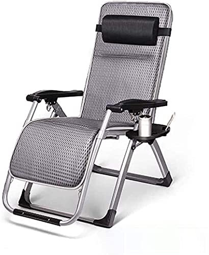 Recliner Leichter Camping-Klappstuhl, Zero Gravity Folding Reclining Garden Deck Chair Sonnenliege für Terrasse, Wintergarten, Garten