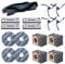 17PCS Spare Parts Compatible with eufy X10 Pro Omni Robot Vacuums Replacement Parts, 4 Dust Bags, 4 Washable Vacuum Mop Cloths, 4 Side Brushes, 4 HEPA Filters, 1 Main Brush, X10 Pro Omni Accessories