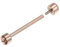 Uhrenreparatur-Verbindungsschraube, schlanker, gerader Uhrenstab mit abgerundetem Schraubkopf, Uhrenarmbandschraube für die Wartung der Uhr, rose gold, 18 mm, Modern