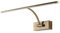 Alpinaluz LED-Wandleuchte für die Beleuchtung von Bildern, Spiegeln und Möbeln, 8 W, 455 mm, warmes Licht 2700 K, einstellbarer Winkel, Stahl mit Finish in antiker Bronze, integrierter KGP-Treiber