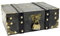 Orizizhic Vintage Schatztruhe Box, Holz Schatztruhe mit Schloss Aufbewahrung Klein Piraten Schatztruhe für Kindergeburtstag Schatzsuche Aufbewahrung und Dekoration 24 x 17 x 9.5cm