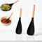 Nexhyp 2PCS Silicone Cooking Spoon Integrated Design - Heat-Resistant Dual-Purpose Kitchen Utensil for Non-Stick Cookware Owners, Multi-Function Food Tool for Stirring Sauces, Baking Mixing