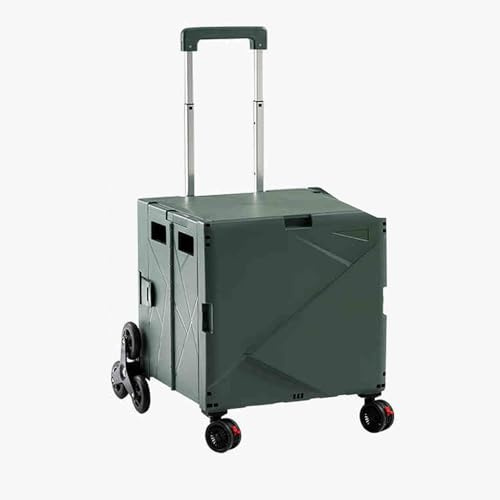 Schubkarre Mehrzweckwagen, zusammenklappbarer Wagen, Schubkarre(Green)