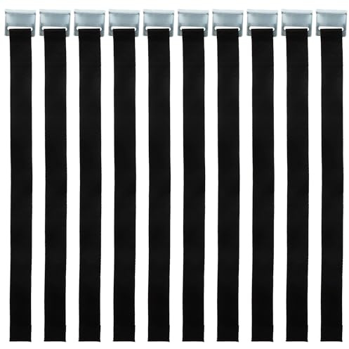 10x Ersatzgurt mit Flachhaken für LKW Planenspanner Gurt 65cm Zurrgurt Riemen