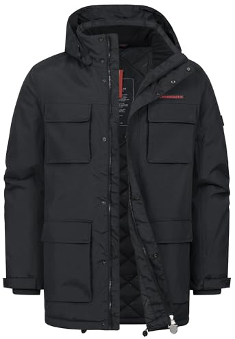 KRONSTADT Herren KSHarrington Winterjacke Windbreaker Parka mit Kapuze | Robuste Herrenjacke mit Kapuze, Winterjacke, Herrenparka, Windbreaker, Outdoorjacke, Alltagsjacke, Funktionsjacke für Männer