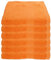 Julie Julsen 6er Pack Handtuch 23 Farben erhältlich weich und saugstark 500gsm Öko Tex Orange 50 x 100 cm
