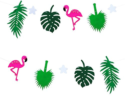 Oblique-Unique® Girlande Hawai Sommer Flamingo Sonne Spaß - Party Dekoration