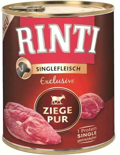 Rinti Singlefleisch Exclusive Ziege Pur | 6X 800g Hundefutter nass