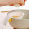 Angoter Mini Egg Yolk White Separator With Silicone Holder Plastic White Egg Yolk Seperator Separator Kitchen Cooking Gadget Sieve Tool