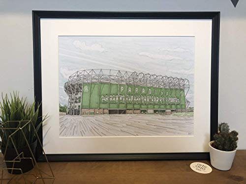 Celtic FC - Parkhead Stadium -Print - Wall Art - The Bohys - The Bold Boys - Scottish Football - Football Art - Footy Fans - Hand drawn artwork - UK based artist