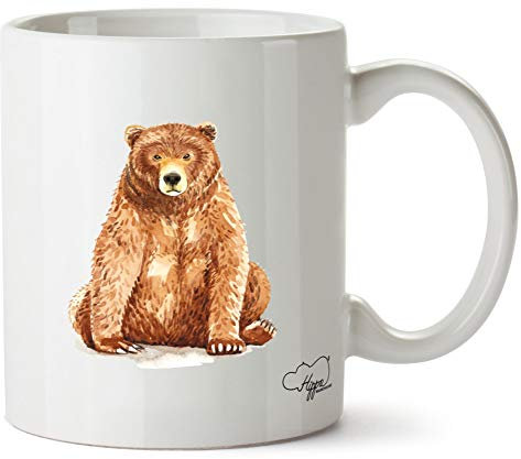 Hippowarehouse Bear Printed Mug Cup Ceramic 10oz
