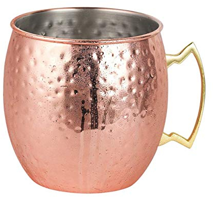 Seau à Glace en INOX cuivré avec poignée - 5 litres