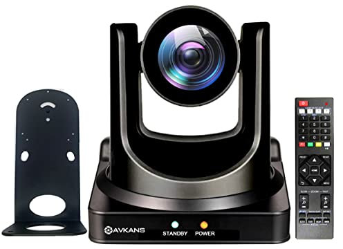 AVKANS PTZ Camera 20X Simultaneous 3G-SDI HDMI IP Live Streaming PTZ Camera for Church Worship Events School Hospital Boradcast…