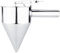 Stainless Steel Piston Funnel, Pancake Batter Dispenser with Stand, 800ml Funnel Cake Dispenser Pastry Funnel Baking Tool for Cupcake, Waffles, Muffin Mix, Crepes, Cake