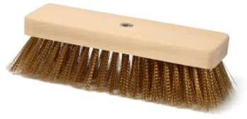 ricambio SPAZZOLA DA FORNO cm 27, in legno con inserto per montaggio, SETOLE IN OTTONE