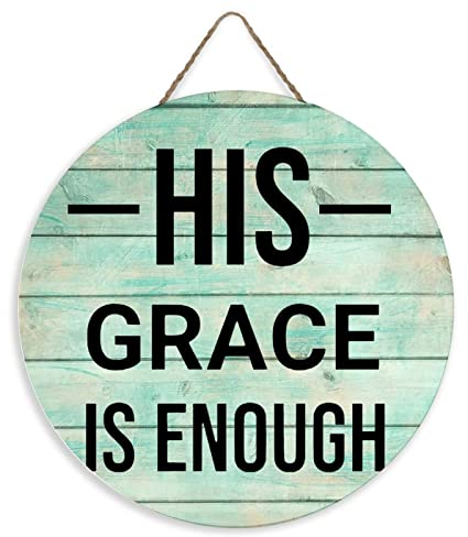 by Unbranded Willkommensschild für Haustür Home Is Where We Park It Türhänger mit Sprüchen vorne Veranda Dekor rund Holzschild Vintage 30 x 30 cm