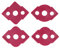 Kadimendium 4 Pcs Radius Jig Router Template Half Rounded Corner Positioner Woodworking Corner Radius Jig Router Table Template R5 R10 R15 R20 R25 R30 R35 R40(Red)