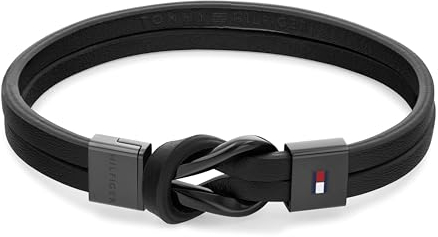 Tommy Hilfiger Jewelry Lederarmband für Herren Schwarze Farbe - 2790442
