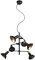 Trio Leuchten Pendelleuchte Roxie 311900632, Metall Schwarz matt/goldfarbig, exkl. 6x E14