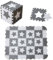 INTOMENG Kindermatte Kinder Spielmatte Puzzlematte Puzzlematte Baby Play Mat for Floor Interlocking Eva Schaumstoff WeißE Graue Tierelemente Krabbelmatte Baby 110×142×1cm 12+18 Teile Grau Modell 15