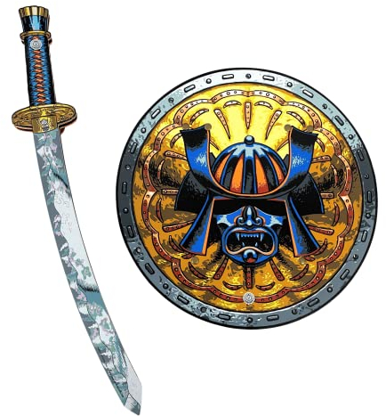 Liontouch Samurai Set | Toy Katana Sword and Shield for Kid’s Ninja Costumes | Japan-Inspired Toy Weapon Accessories In Durable Foam for Dress Up and Cosplay