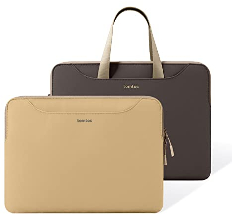 Tomtoc 15-16 Inch Slim Laptop Carrying Bag for MacBook Pro, MacBook Air, Surface Laptop - Water-Resistant Case