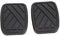 Brems-Kupplungs-Pedal-Pad-Kit, OEM 49751 58J00, Rutschfeste, Verschleißfeste Gummi-Gaspedalabdeckung für Swift Samurai Sidekick Geo Metro, Auto-Innenzubehör
