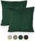 Lycce 2er Set Kissenbezüge, Kissenhüllen Cordstoff (50 x 50 cm), dekorative Zierkissen & -hüllen, Cord Kissen für Dein Zuhause (grün)