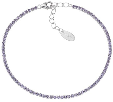 Bracciale Tennis donna Argento 925 Amen con zirconi viola BT1BVI17