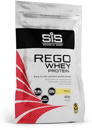 Science in Sport REGO Whey-Protein, 450g, Vanille | Proteinpulver, 22g Protein, Alle 9 Essenziellen Aminosäuren, Regeneration nach dem Training