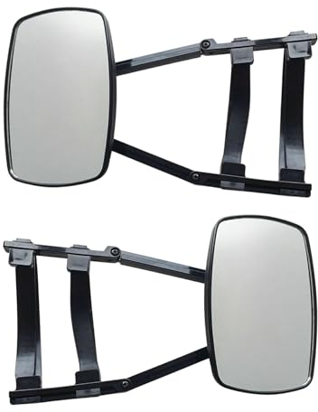 2 Stück Wohnwagenspiegel, Wohnwagenspiegel, Caravanspiegel,Aussenspiegel Wohnwagen,Universalspiegel PKW,Außenspiegel Caravan, Wohnwagen Spiegel,Auto Doppel Seitenspiegel