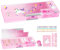 TCJJ 8pcs Einhorn Bleistift Fall für Kinder, Multifunktions Glitter Pailletten Mädchen Bleistift Fall mit Bleistift&Radiergummi&Notizblock&Name Aufkleber, Einhorn Briefpapier Set für Kinder