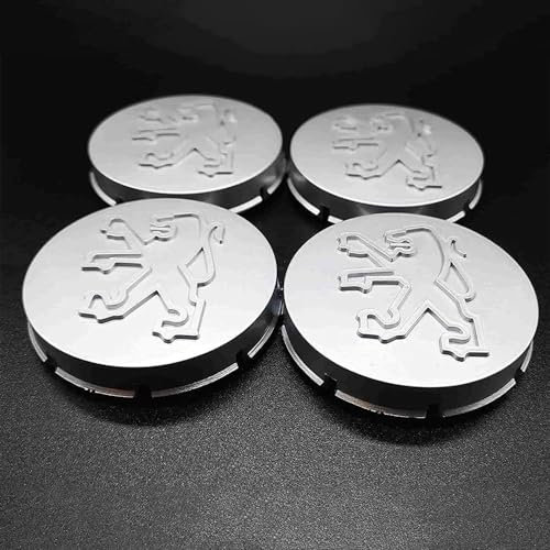 DCAJHSD 4pcs Auto Radabdeckungen für Peugeot 205 GTI 1.9,Alufelgen Felgenkappen Nabendeckel Aufkleber Auto Modifikations Zubehör,65mm
