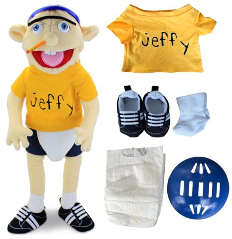 ADDLIVE Jeffy Puppet Plush Toy Doll,60CM Funny Puppets Toy, Jeffy Puppet Uk, Soft Plush Toy for Boys and Girls, Gift for Birthday, Christmas, Halloween Party, Yellow