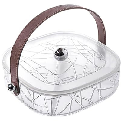 FytStycale Assiette de fruits secs, assiette d'apéritif, plats de service divisés, plateau de noix pour salle à manger, 25.2 Cm X 8.7 Cm