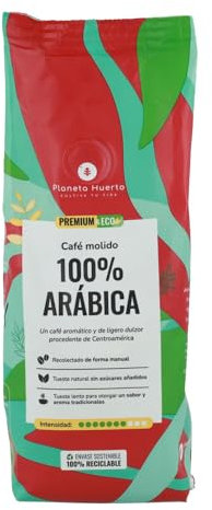 PLANETA HUERTO | Café Molido Ecológico 100% Arábica 250 g – Café Natural Orgánico con Sabor Afrutado y Aromático