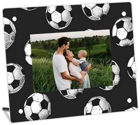 Acryl-Bilderrahmen, Sport-Fußball, 10 x 15 cm, Tischdekoration, Dekoration für Fotos, Gemälde, Landschaften, Poster, Kunstwerke