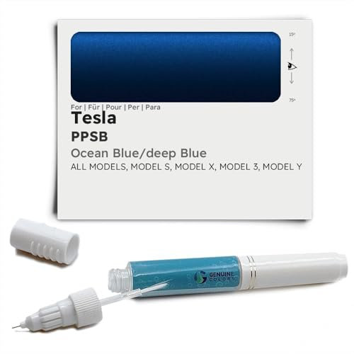 Genuine Colors Stylo de Retouche OCEAN BLUE DEEP PPSB pour Tesla Bleu MODEL S 3 X Y