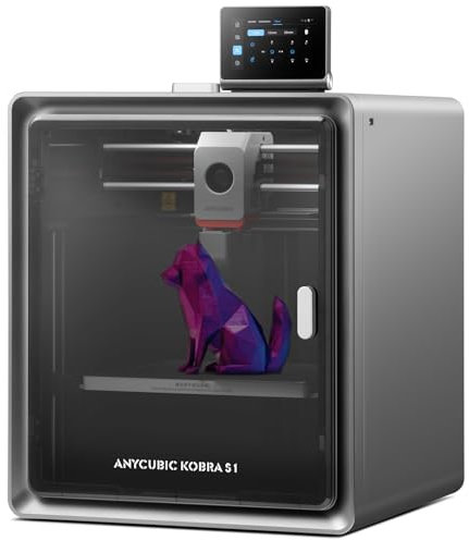 Anycubic Kobra S1 3D-Drucker, Eingebaute Kamera AI-Überwachung, 320°C Hotend mit Abnehmbarer Düse, Dreifach-Kühlsystem, CoreXY-Struktur, Druckgröße 250 x 250 x 250 mm