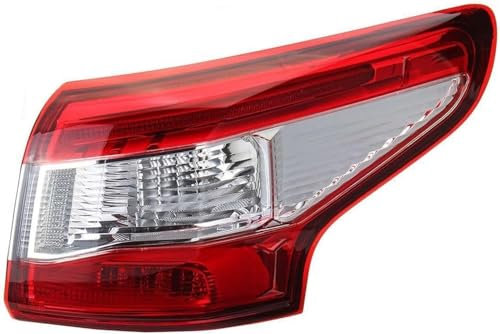 TIUEO Auto Rückleuchte für Nissan Qashqai 2014 2015 2016 Rückleuchten Bremslicht Heckleuchte Hintere Bremsleuchte Äußeres Rücklicht Schlussleuchte Montage Auto Zubehör,Outer Right