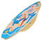 POPETPOP Balance Board Spiele pädagogische Schaukelwippe Wipp-Balance-Board Trainingsgeräte trainieren Fitness Wippe aus Holz hölzern Blue