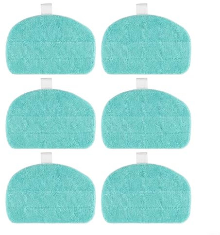 FUBESK Mikrofaser-Ersatz-Pads für Leifheit CleanTenso Power 2.0 Dampfreiniger, kompatibel mit Modell 11940, einfache Installation, 31,5 cm x 19,2 cm, 2er-Pack (6 Stück)