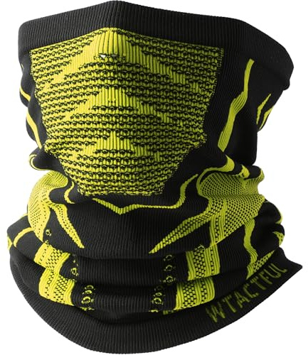 WTACTFUL Cache Cou Moto, Thermique Respirant Cache Col Homme Hiver Tour de Cou Chaud Temps Froid Cache Cou, Cagoule de ski Coupe-Vent Pour Course à pied, Snowboard, Vélo, Randonnée