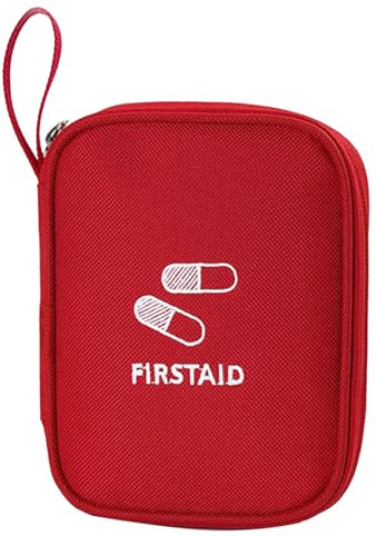 Hontaog Medikamententasche Unterwegs Klein Reiseapotheke Tasche, Leer Erste Hilfe Tasche, Tragbar Medizin Aufbewahrungstasche, Klein Medikamententasche Reise für Home, Office, Reisen, Outdoor